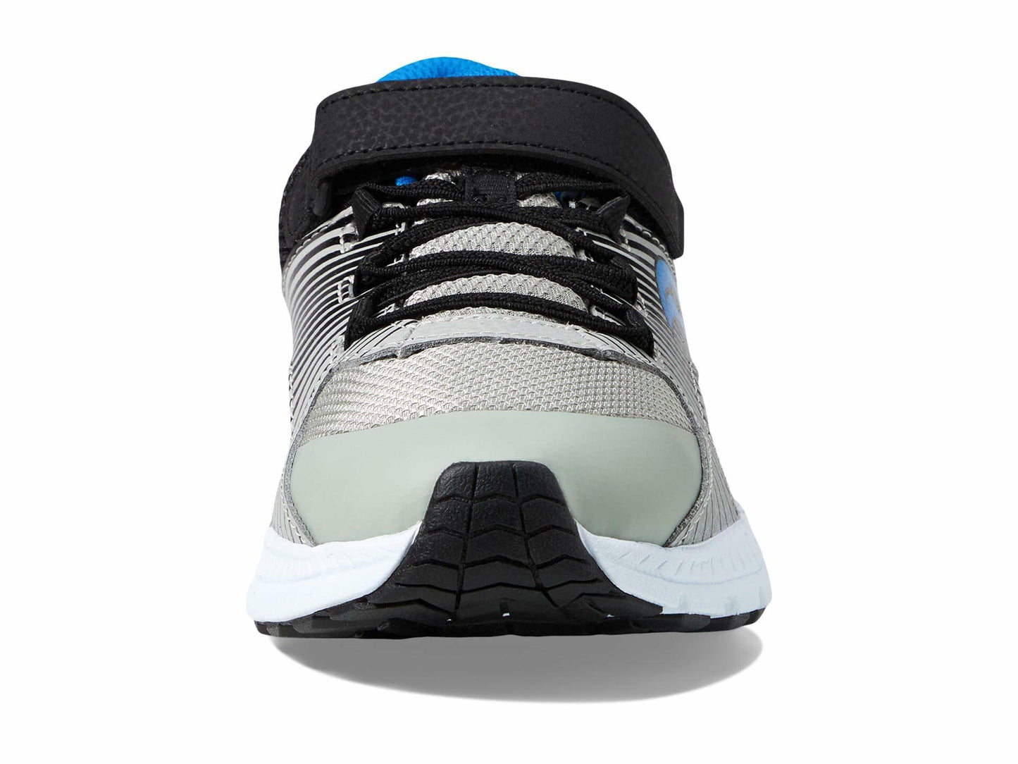 Saucony Velocer A/C Sneaker(Little Kid/Big Kid) Grey/Black/Blue 3 Little Kid M