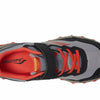 Saucony® Kids Peregrine Shield KDZ A/C Sneakers for Kids – Leather Upper – PET Lining – Rugged Outsole Grey/Red/Yellow 12.5 Little Kid M