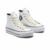 Converse Womens Chuck Taylor All Star Lift Sneakers White/Storm Wind SZ 8