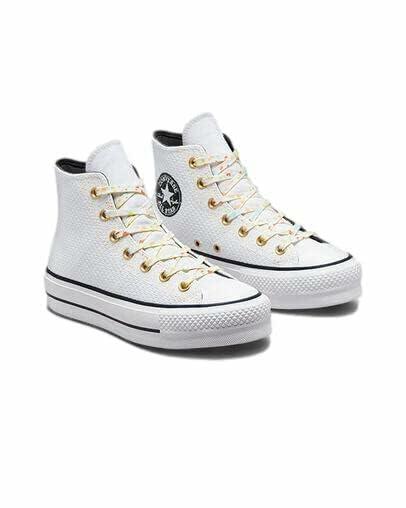 Converse Womens Chuck Taylor All Star Lift Sneakers White/Storm Wind SZ 8