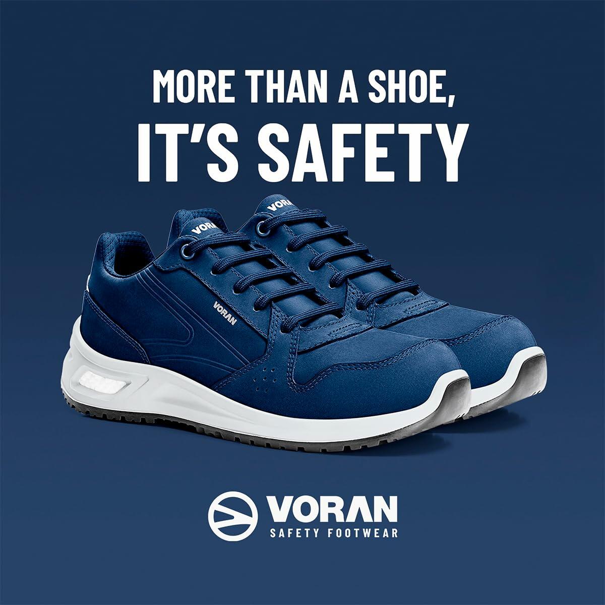 VORAN Sportsafe Energy 610-Z09 Alloy Toe EH Work Shoe Blue Nubuck 9.5 M