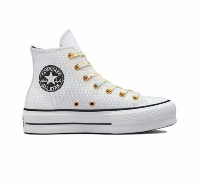 Converse Womens Chuck Taylor All Star Lift Sneakers White/Storm Wind SZ 8