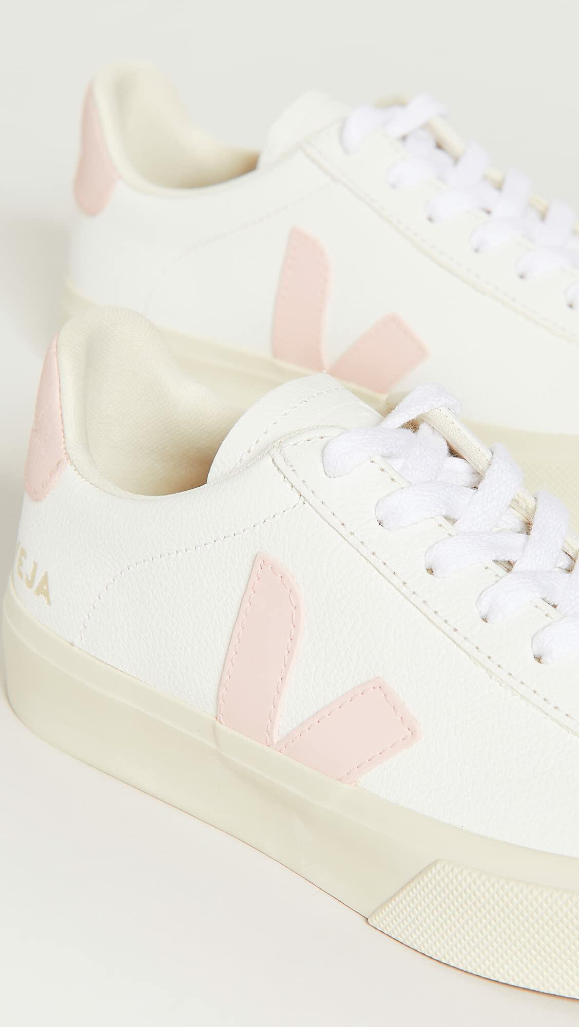 Veja Women's Campo Sneakers, Extra/White/Petale, 5 Medium US