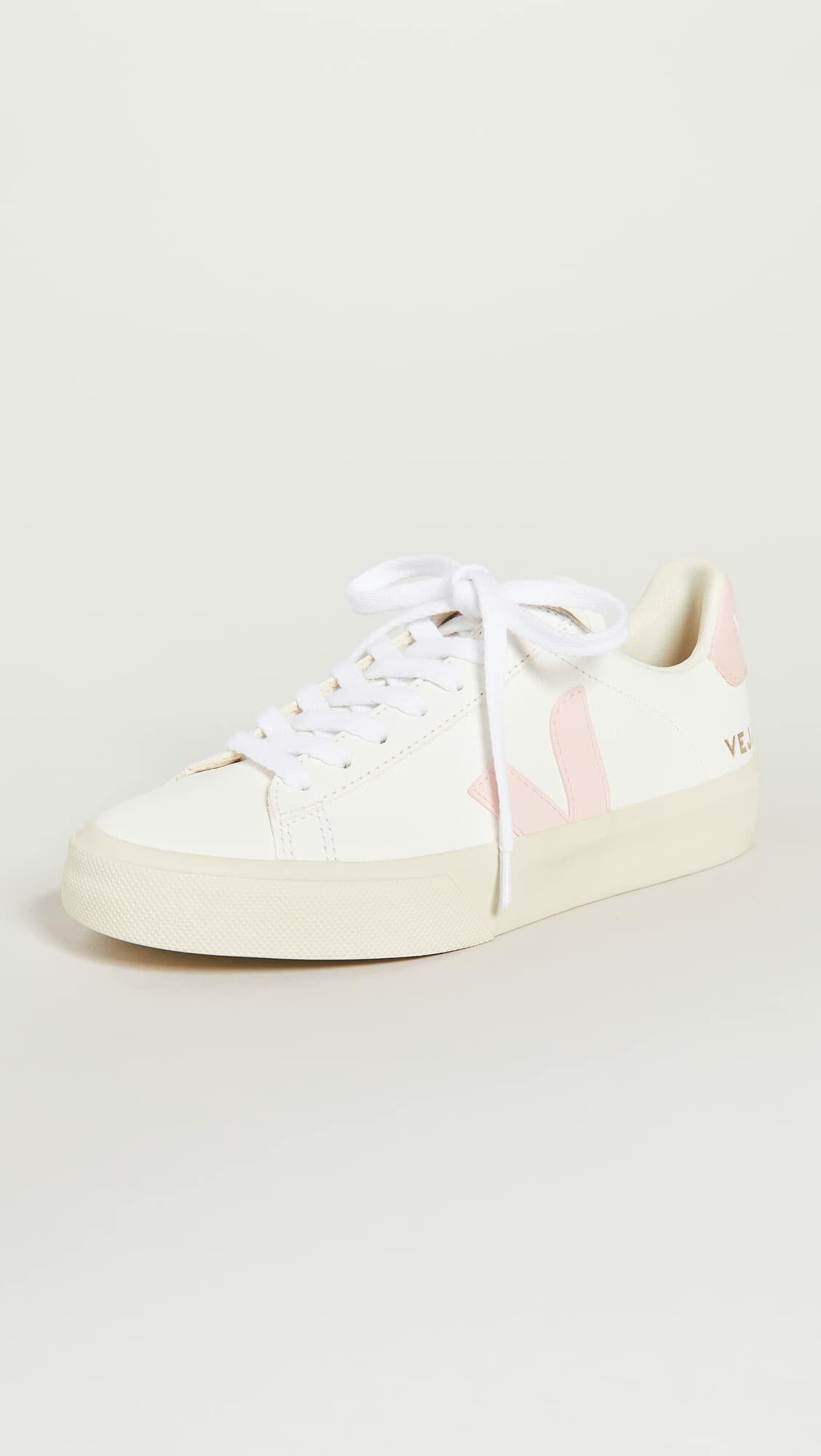Veja Women's Campo Sneakers, Extra/White/Petale, 5 Medium US