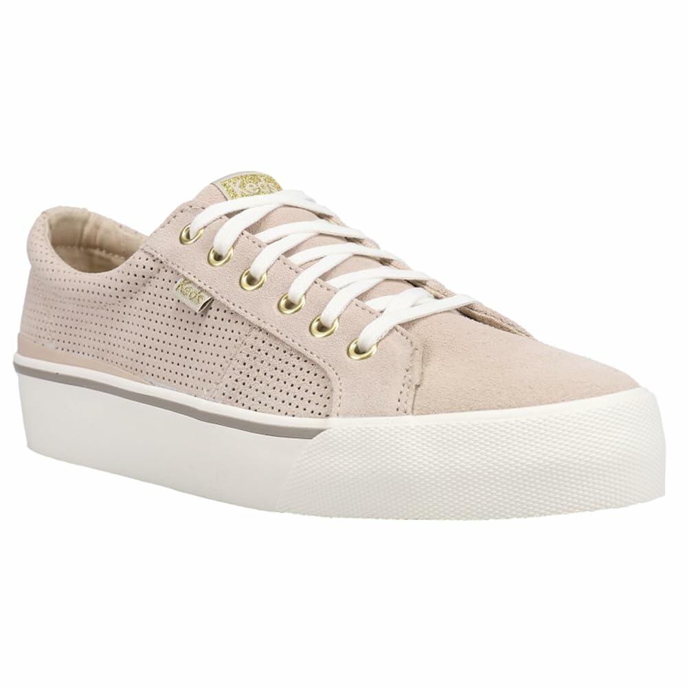 Keds Jump Kick Duo Lace Up, Sneaker Womens, Grey Suede, 9.5 Medium