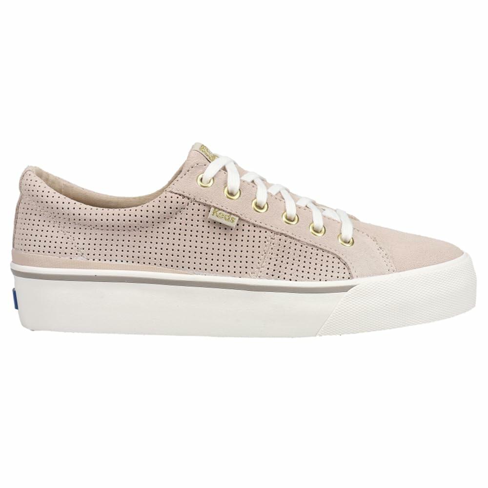 Keds Jump Kick Duo Lace Up, Sneaker Womens, Grey Suede, 9.5 Medium