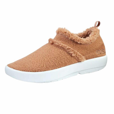 OOFOS OOcoozie Low Recovery Shoe, White Chestnut - Women’s Size 10