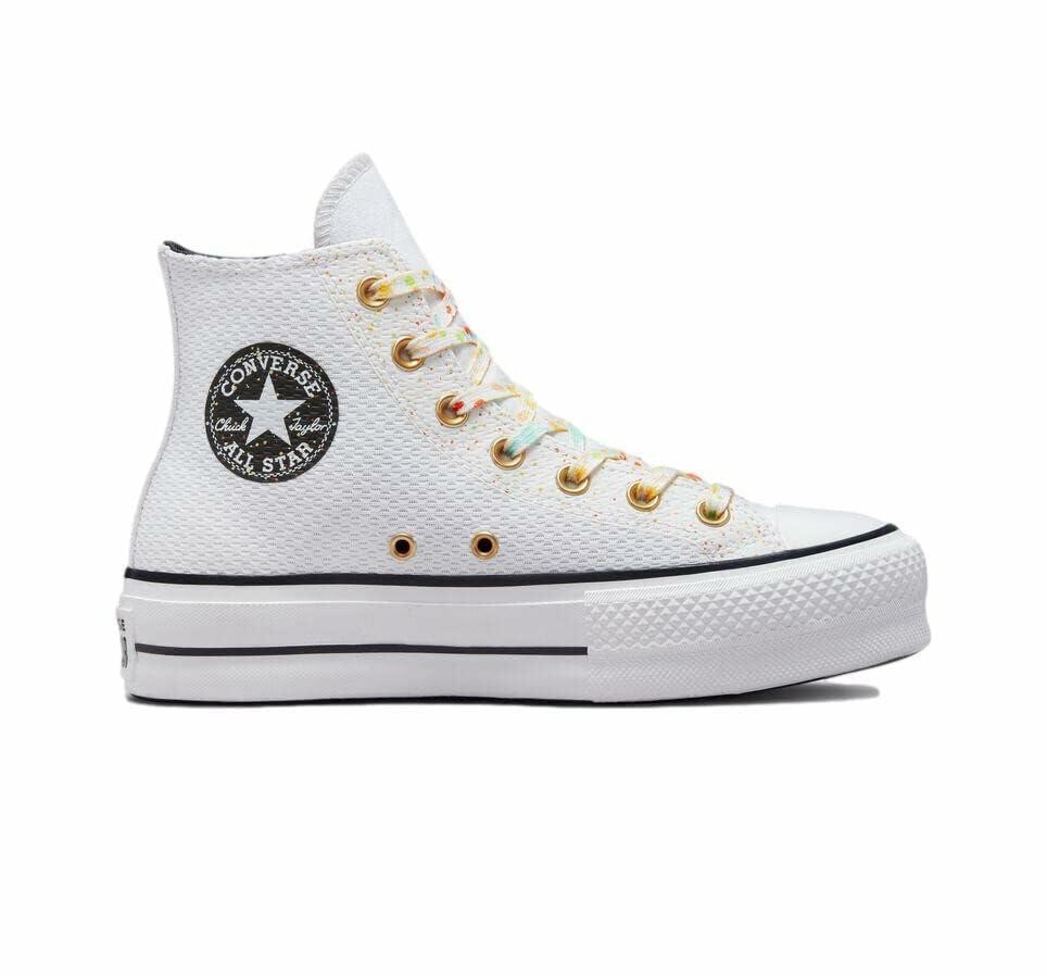 Converse Womens Chuck Taylor All Star Lift Sneakers White/Storm Wind SZ 8