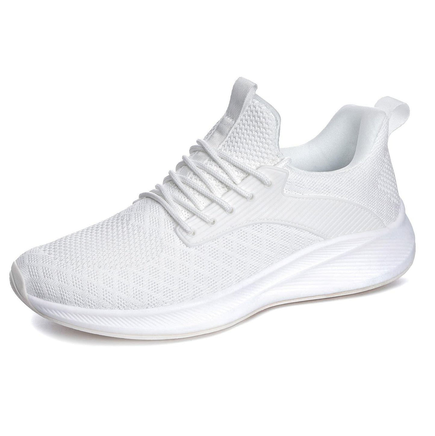 Mens Sneakers White Shoes for Men - Slip Resistant Trail Running Athletic Tennis Workout Gym Shoes Altra Light Breathable Mesh Casual Walking Shoes Size 11