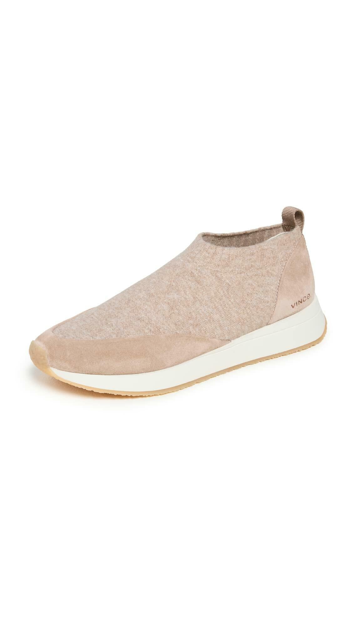 Vince Women's Oraya Slip On Sneakers, Sand Dune, Brown, 9 Medium US
