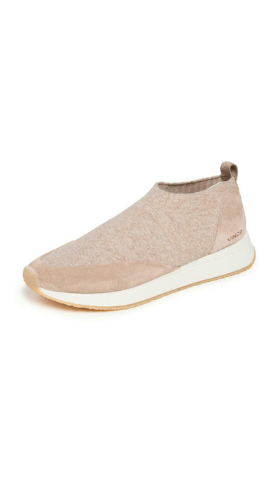 Vince Women's Oraya Slip On Sneakers, Sand Dune, Brown, 9 Medium US