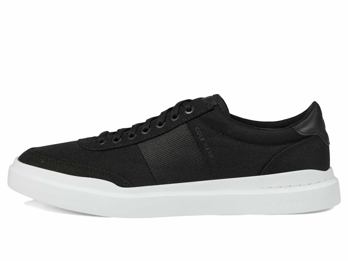 Cole Haan Men's Grandpro Rally Canvas Court 2, Black/Optic White, 8-W US