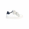 Geox Boy's Nashik 5 (Infant/Toddler/Little Kid) Sneaker, White/Navy, 6.5
