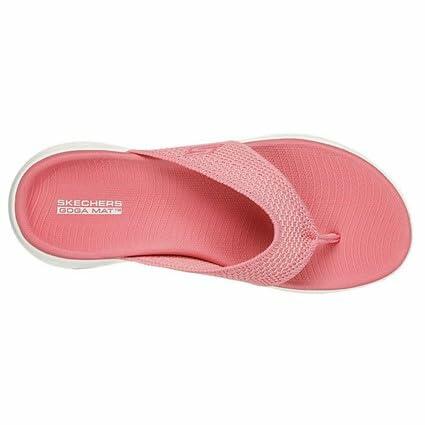 Skechers Performance Women's On The Go 400 Vivacity Flip Flop, Pink/White, 7