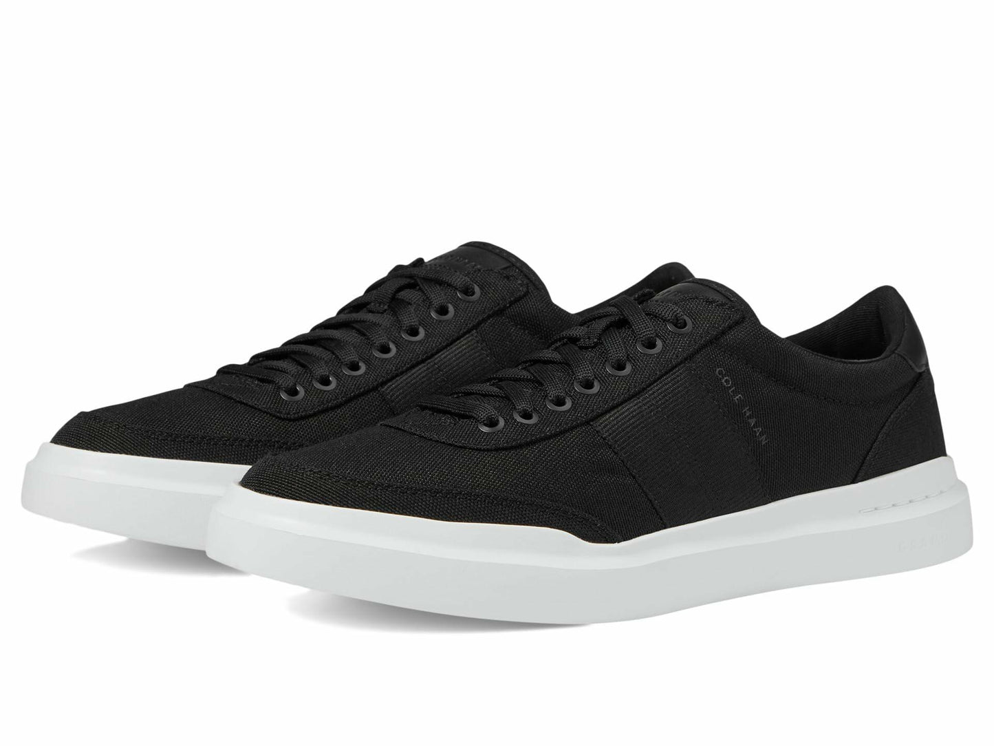 Cole Haan Men's Grandpro Rally Canvas Court 2, Black/Optic White, 8-W US