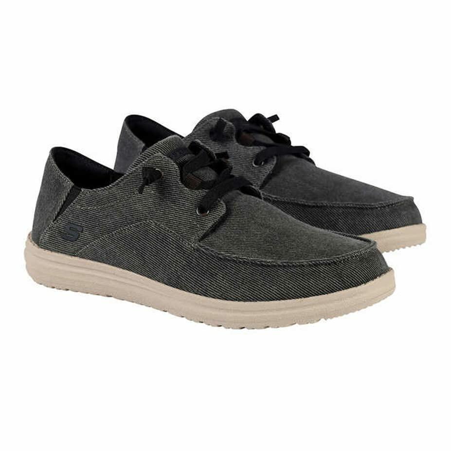 Skechers Men's Memory Foam Ultra Premium Cushion Sneaker, 8, Black Heather