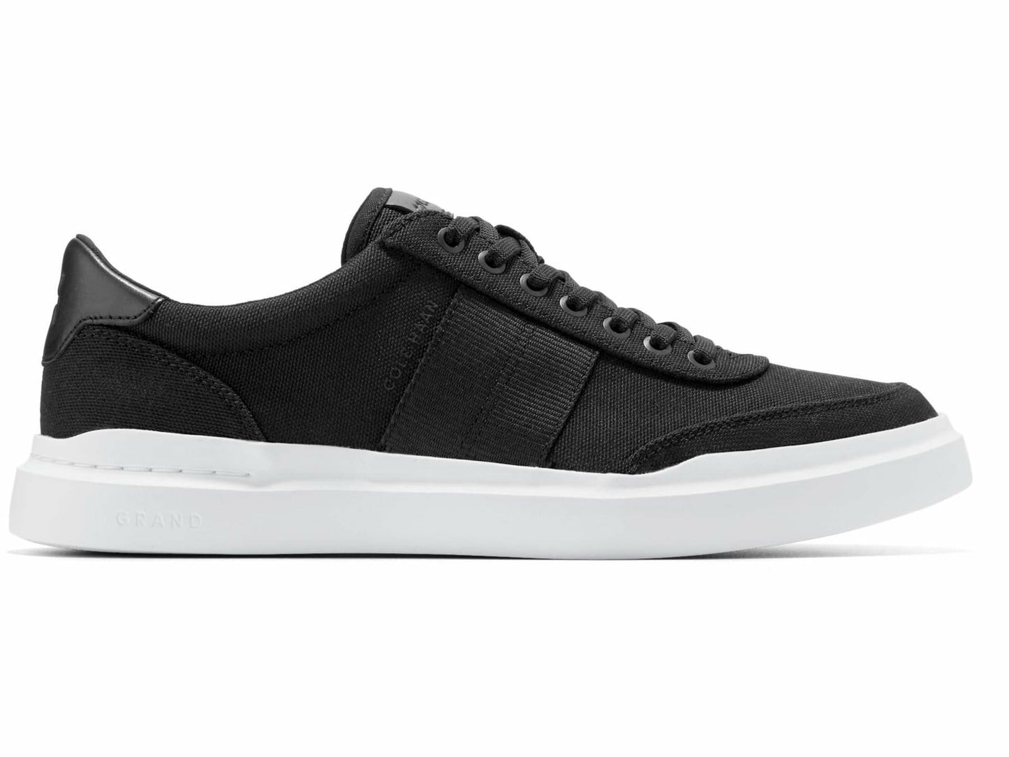 Cole Haan Men's Grandpro Rally Canvas Court 2, Black/Optic White, 8-W US