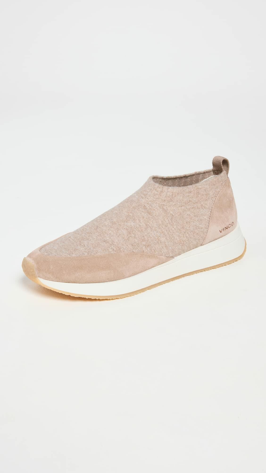 Vince Women's Oraya Slip On Sneakers, Sand Dune, Brown, 9 Medium US