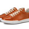 Josef Seibel® Claire 01 Leather Sneakers for Women – Leather and Textile Construction – Moc Toe Mandarin Male/Male EU 36 (US Women's 5-5.5) M