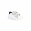 Geox Boy's Nashik 5 (Infant/Toddler/Little Kid) Sneaker, White/Navy, 6.5
