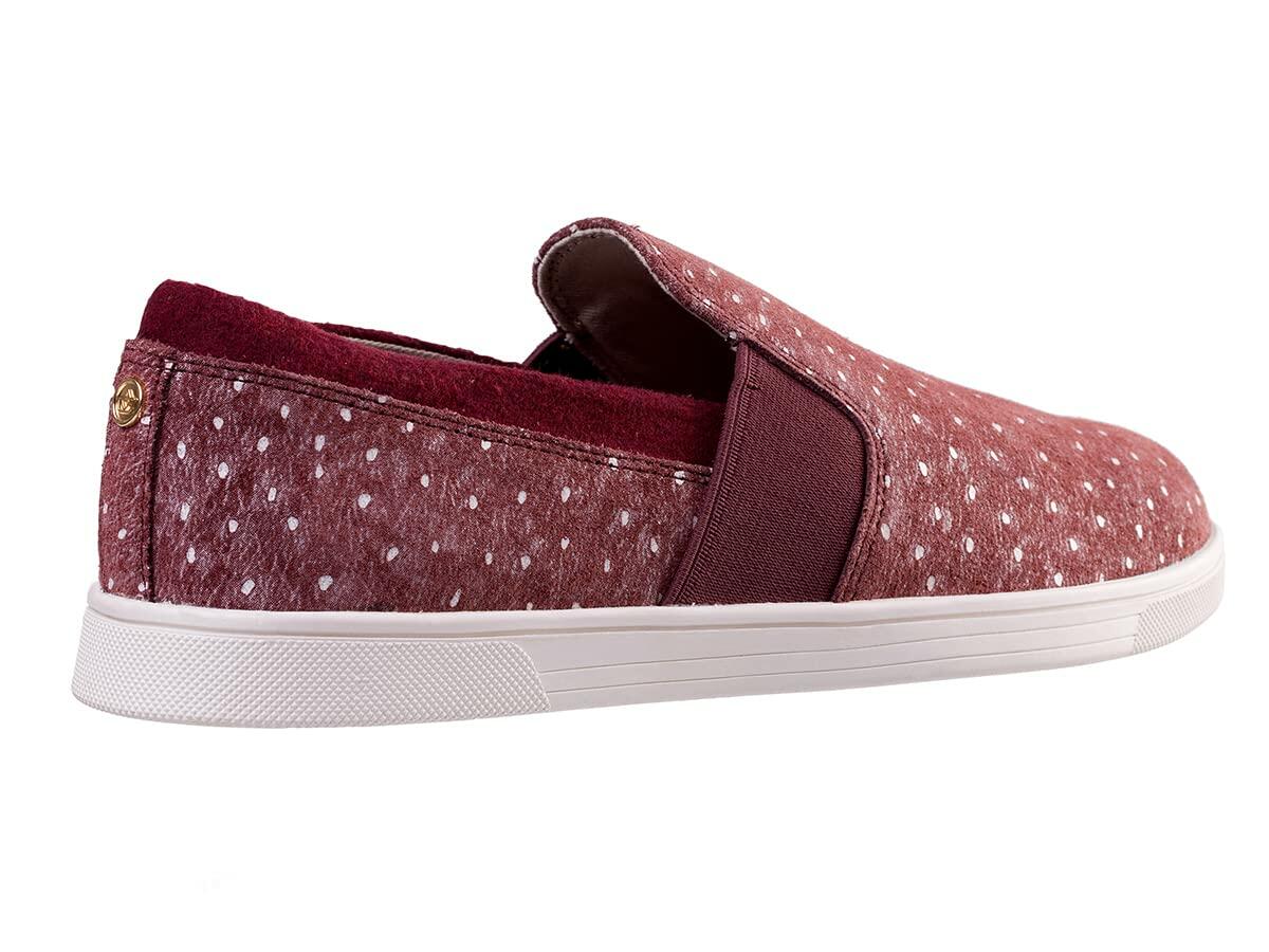 Spenco Women's Santa Cruz Ostrich, Burgundy, 8.5 W
