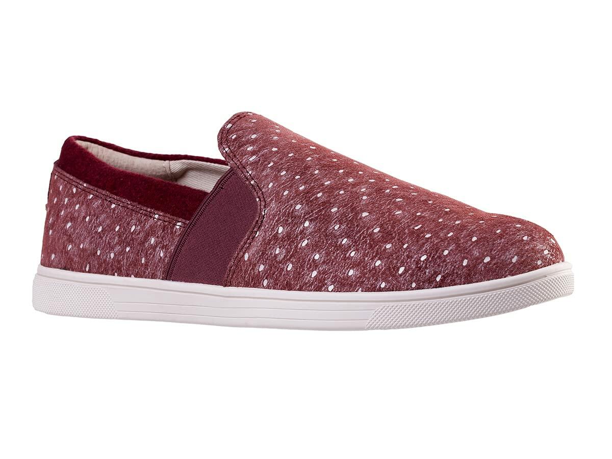 Spenco Women's Santa Cruz Ostrich, Burgundy, 8.5 W