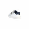 Geox Boy's Nashik 5 (Infant/Toddler/Little Kid) Sneaker, White/Navy, 6.5
