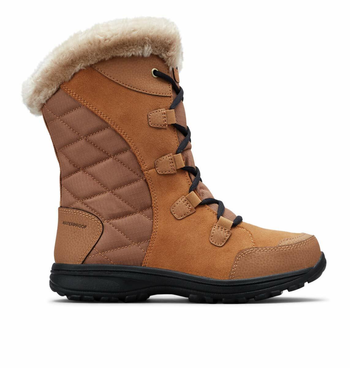 Columbia Women's Ice Maiden II Snow Boot, Elk/Black, 7.5