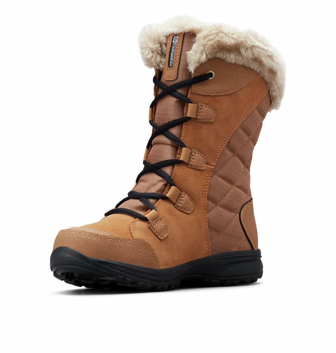 Columbia Women's Ice Maiden II Snow Boot, Elk/Black, 7.5