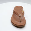 Olukai Honu Sandals Women's 7 Brown Leather Flip Flop Thong Beach Slip On Pool