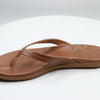 Olukai Honu Sandals Women's 7 Brown Leather Flip Flop Thong Beach Slip On Pool