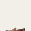 Frye Lewis Venetian Loafers for Men Hand-Crafted with Antique Pull-Up Leather with Moccasin Construction, Full Rubber Outsole, and Modified Heel, Cognac - Renice - 13 M
