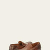 Frye Lewis Venetian Loafers for Men Hand-Crafted with Antique Pull-Up Leather with Moccasin Construction, Full Rubber Outsole, and Modified Heel, Cognac - Renice - 13 M