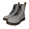 Dr. Martens Women's 1460 W Patent Leather 8 Eye Boot, Zinc Grey, 5